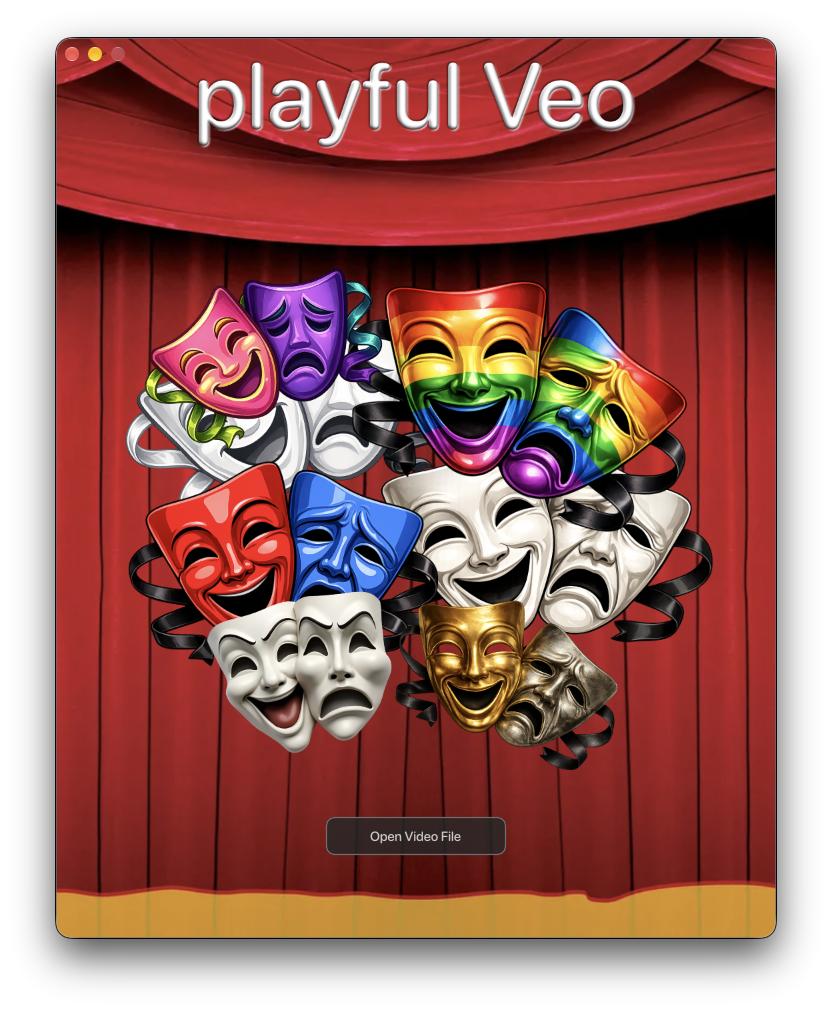 playful Veo landing screen